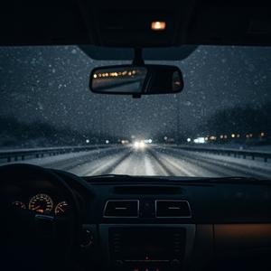Autobahn im Schnee