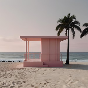 de camino a la playa