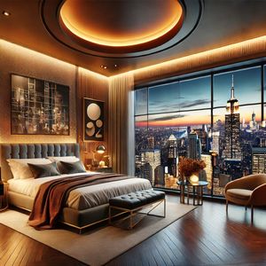 NYC Luxury Bedroom (Elegant Evening Jazz Music)