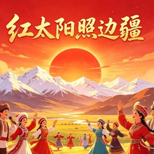 红太阳照边疆 (朝鲜语版)封面