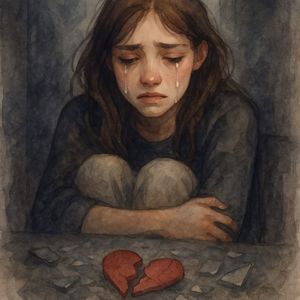 слёзы падали