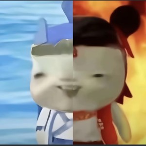 胡巴摇（一半敖丙一半哪吒）
