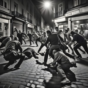 Back street brawl