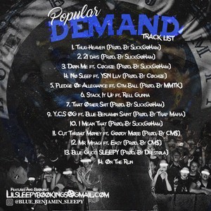 Blue Benjamin Sleepy - Popular Demand