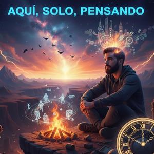 Aquí, solo, pensando