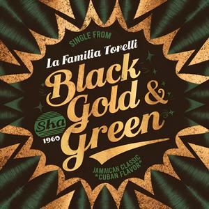 Black, gold & green