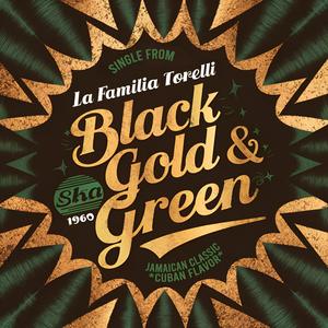 Black, gold & green