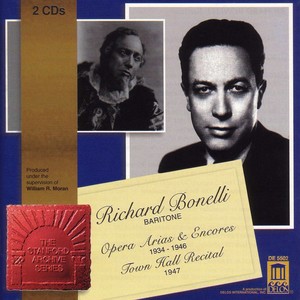 Opera Arias (Baritone) : Bonelli, Richard - AMBROISE, T. / MASSENET, J. / GOUNOD, C.-F. / GIORDANO, U. / VERDI, G. / WAGNER, R. (1934-1946)