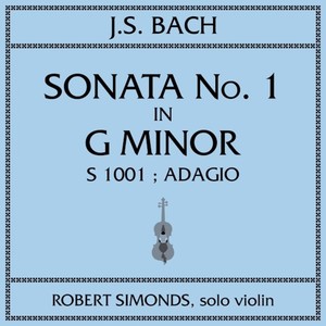 Violin Sonata No. 1 in G Minor, Adagio