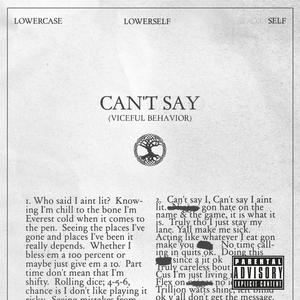 Can't Say (Explicit)
