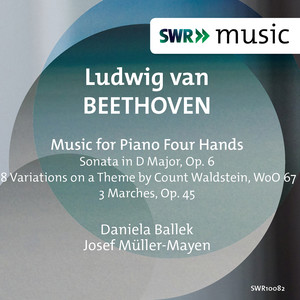 BEETHOVEN, L. van: 4-Hand Piano Music - Sonata in D Major, Op. 6 / 8 Variations, WoO 67 / 3 Marches (Ballek, Müller-Mayen)