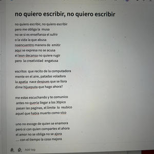 No Quiero Escribir (Explicit)