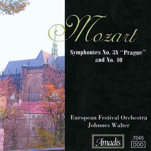 Mozart, W.A.: Symphonies Nos. 38, "Prague" and 40 (European Festival Orchestra, Walter)