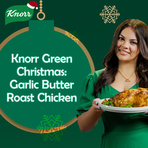 Knorr Green Christmas: Garlic Butter Roast Chicken