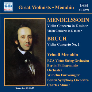 MENDELSSOHN / BRUCH: Violin Concertos (Menuhin) [1951-1952]