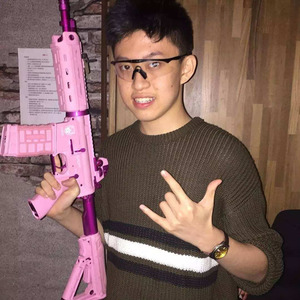 It's like a dark beast tearing open the black sky.