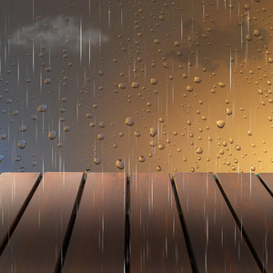 Rain Wood Shower Soft Patter Puddle Nature (V3)