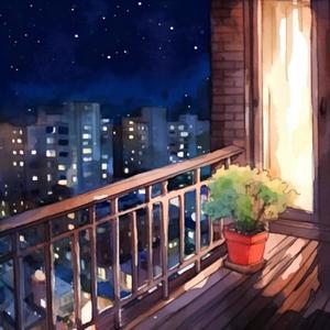 a night on the balcony