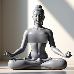 Meditation the water of the ocean