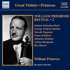 Primrose, William: Recital, Vol. 2 (1939-1952)