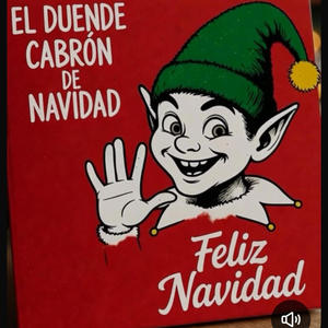 Duende travieso cabron de navidad