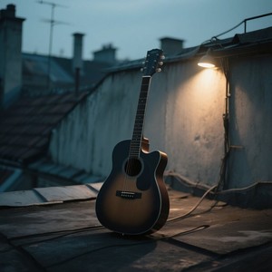 Guitar Serenity Embraces Night