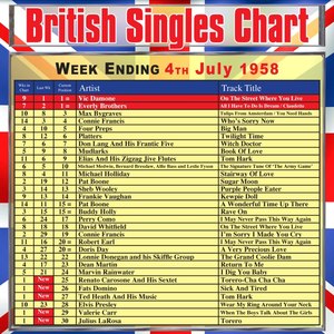 British Singles Chart - Week Ending 4 July 1958