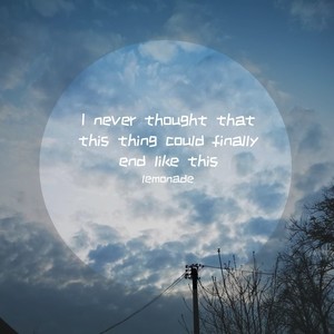 I never thought that this thing could finally end like this