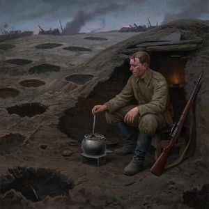 В полях где гремела сталь