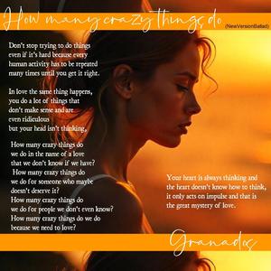 HOW MANY CRAZY THINGS DO (NewVersionBallad)