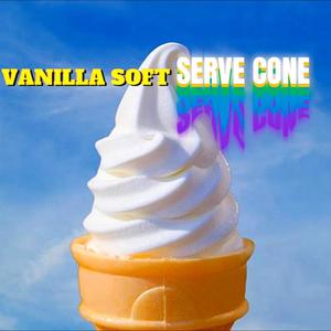 Vanilla soft serve cone (Explicit)