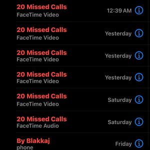 20 Missed Calls (Explicit)