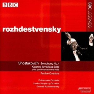 Shostakovich: Symphony No.4; Katerina Izmailova Suite (First performance in the West); Festive Overt