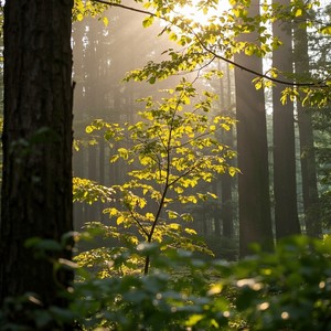 Morning Light in the Healing Forest