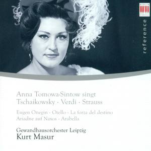 Opera Arias (Soprano): Tomowa-Sintow, Anna - Peter Iljitsch Tschaikowsky/ GiuseppeVerdi/ Richard Str