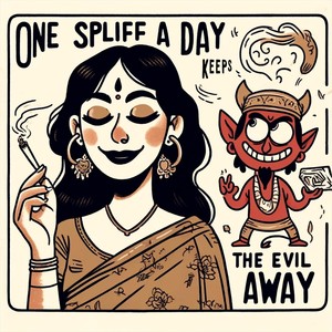 One Spliff A Day Keeps The Evil Away (feat. Lady Skavya)