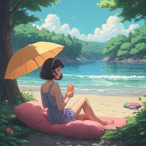 summertime piano ambience