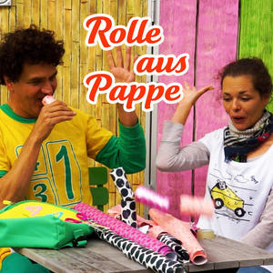 Eine Rolle aus Pappe