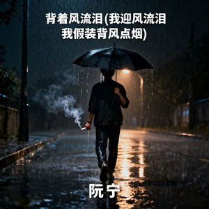 背着风流泪 (我迎风流泪 我假装背风点烟)