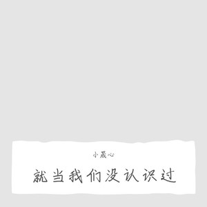 小晟心 - 就当我们没认识过