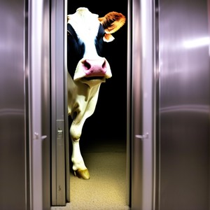 Elevator Cow