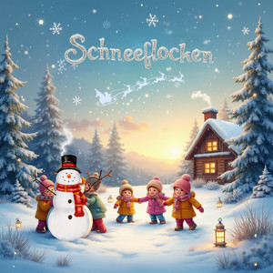 Schneeflocken und Weihnachtslieder