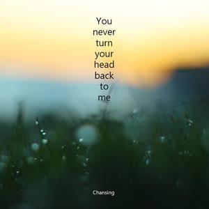 You never turn your head back to me