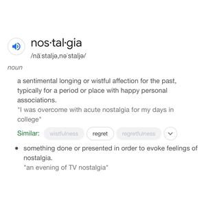 nostalgia (Explicit)