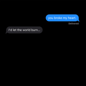 LET THE WORLD BURN x you broke my heart
