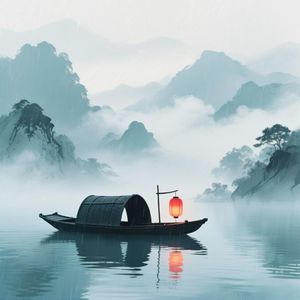 巴山蜀水烟雨中
