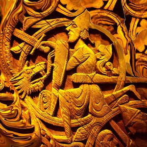 Battle of Sigurd and Dragon Fafnir