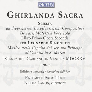 GHIRLANDA SACRA (Ensemble Primi Toni, Lamon)