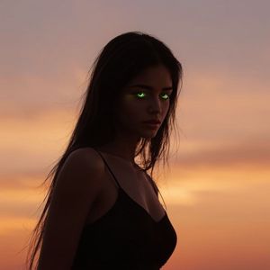 девчонка влюбилась в зеленые глазки