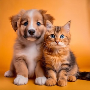 Las Mascotas Se Relajan Suavemente Ahora